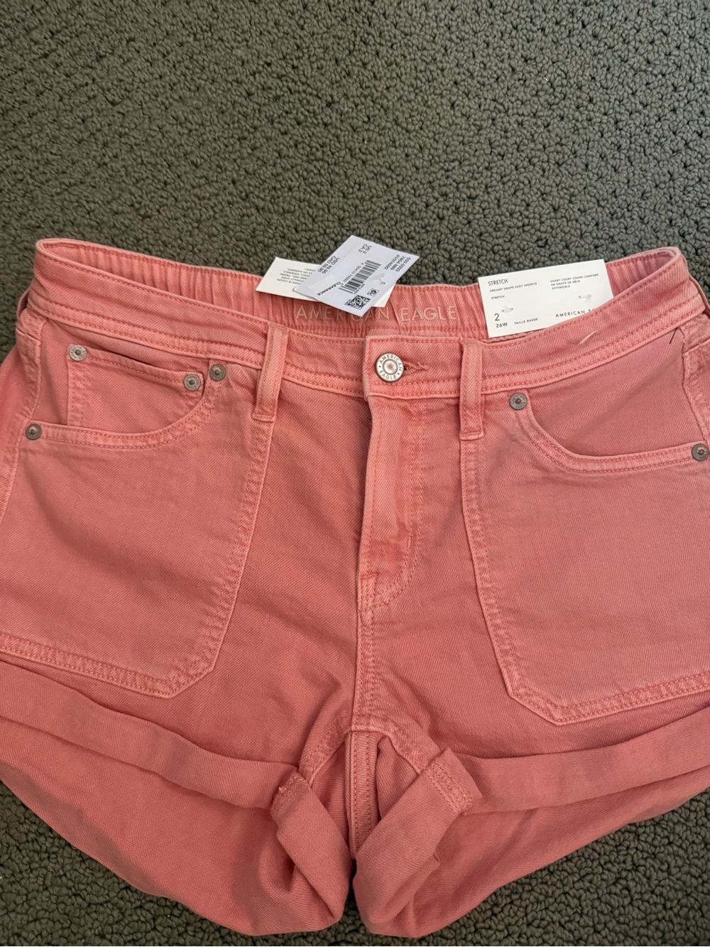 American Eagle Outfitters Pink Coral Jean Shorts